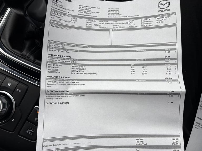 2018 Mazda CX-5 2.0 SKYACTIV-G SE-L Nav SUV 5dr Petrol Manual Euro 6 (s/s) (165 ps) ESTATE Petrol...