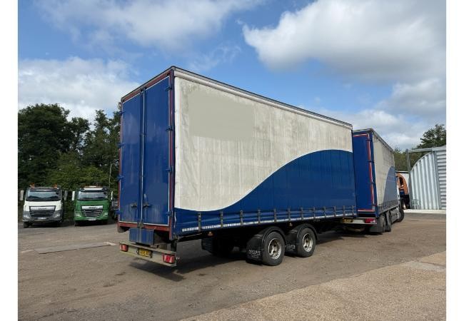 Adcliffe 25ft Curtainside Body Tandem Axle Draw Bar Trailer 