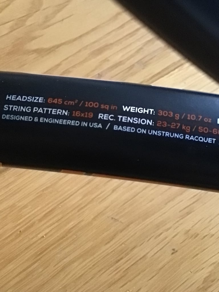 Wilson Burn 100 Tennis Racket. Grip 2. Great Condition 