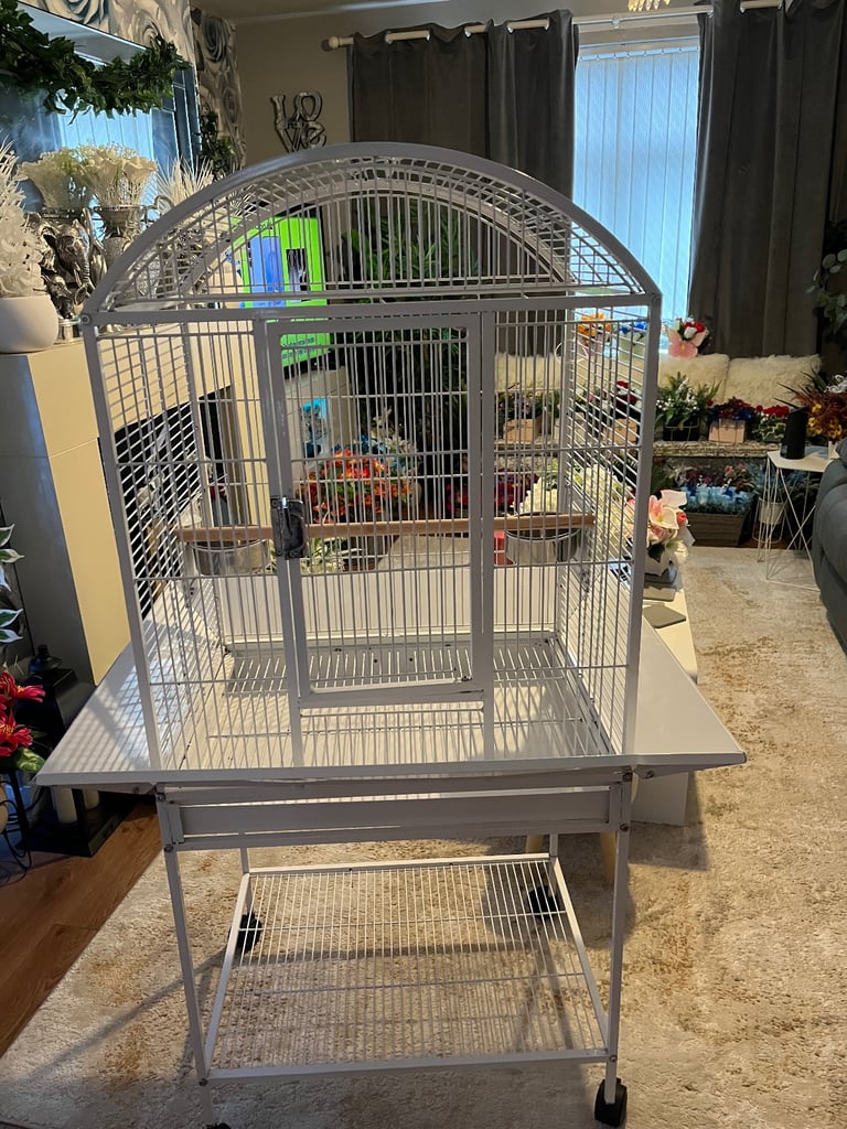 White bird cage  
