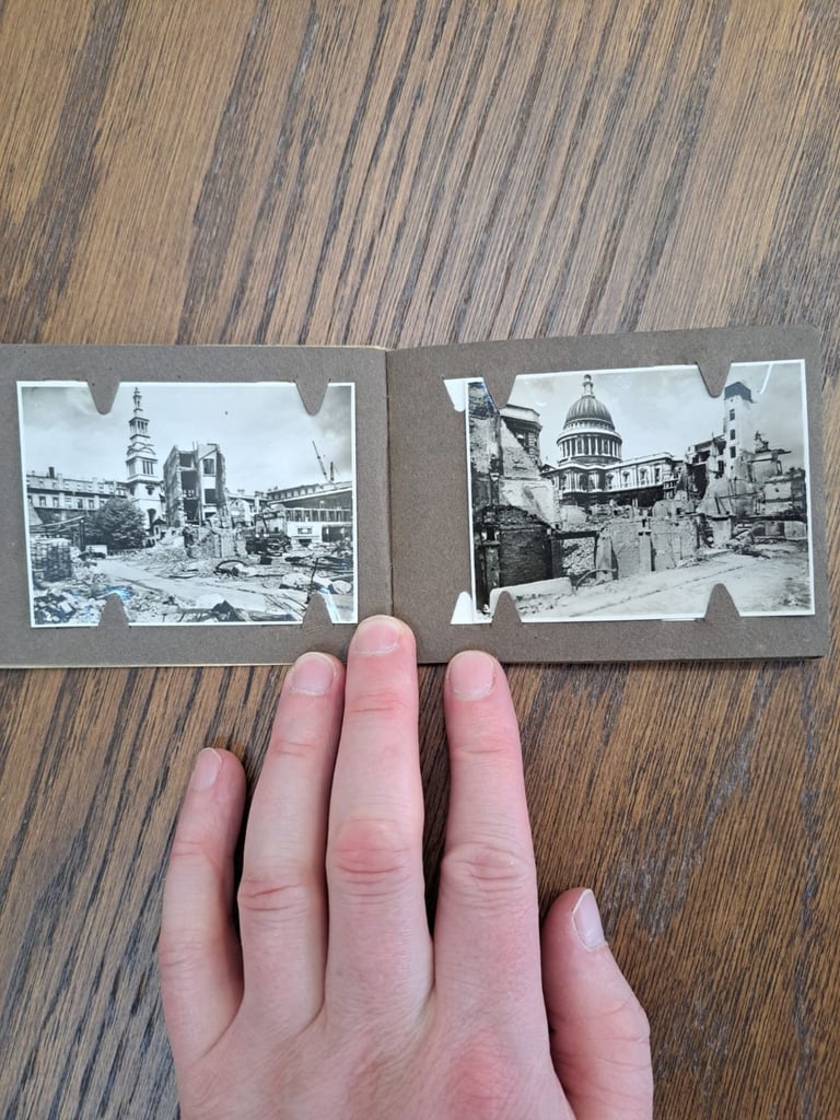 'London Under Fire'  Full Set Of 12 World War Two Photographs