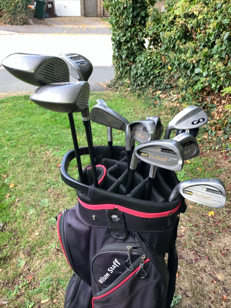 Men’s Golf Clubs Wilson Left Handed Driver 3-5 Wood 3-9 Iron Sw Pw Ping Putter