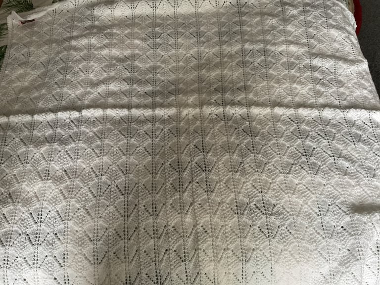 Baby cardigans/jackets etc, blankets and shawls, all hand knitted