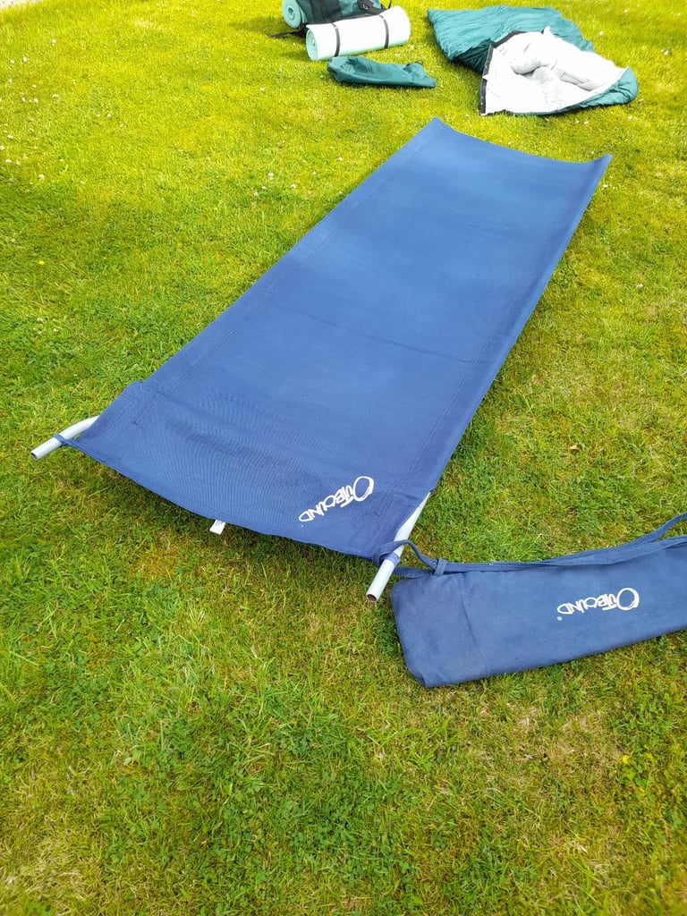 image for Camping cot bed in a bag.
