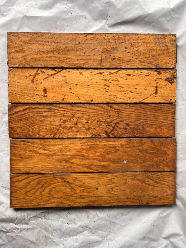 🌿 O5010 — Reclaimed Oak Parquet Flooring (50 x 10 cm) @wood_job_uk