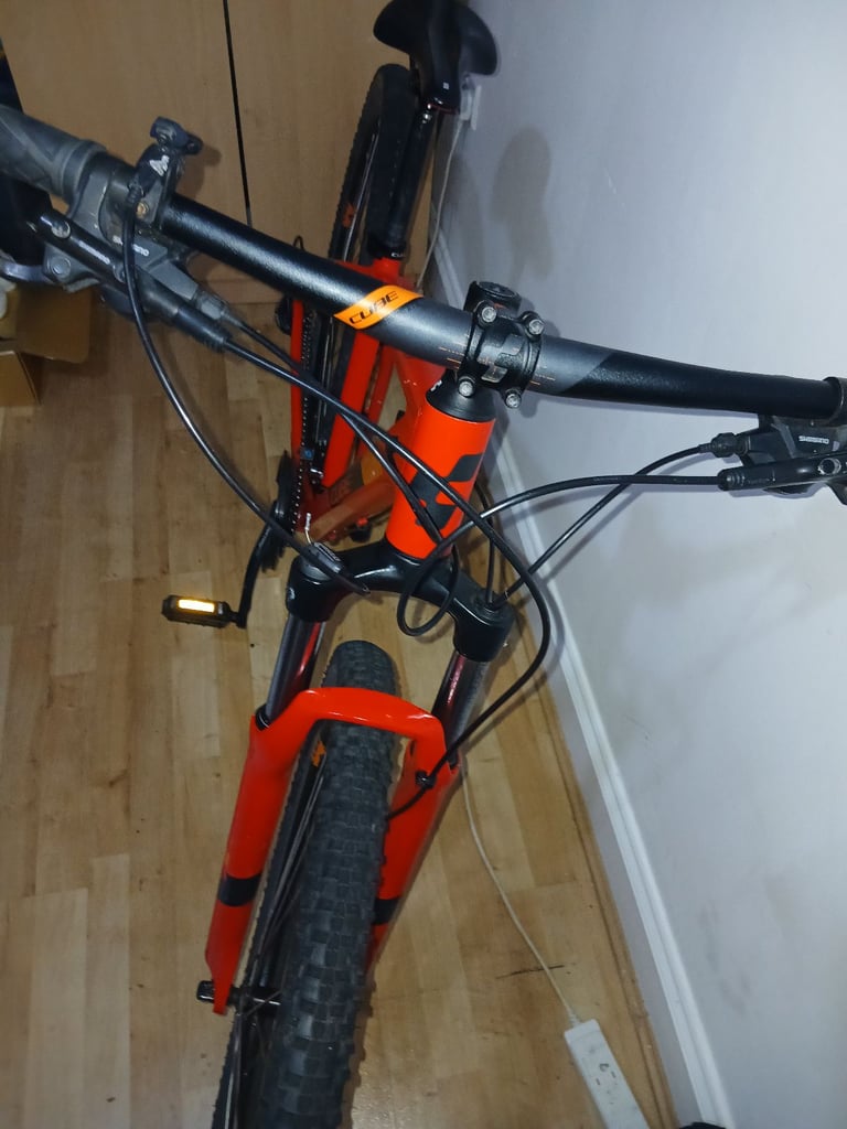 2020 Cube Aim Race Hardtail Mountain Bike – Red/Orange