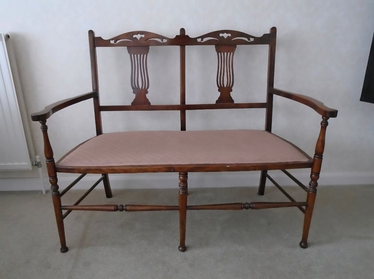 Antique Two Seater Parlour Settee
