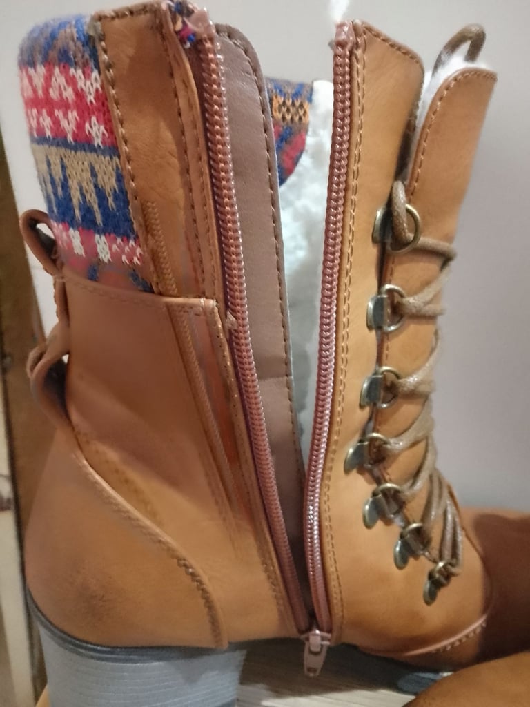 Rieker leather high ankle boots size 5
