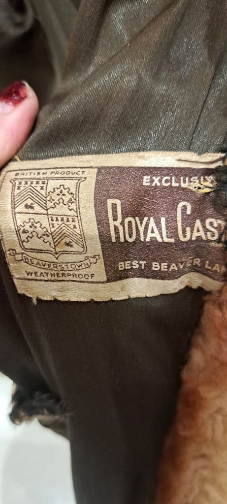 Womans vintsge royal cast best Beaver lamb