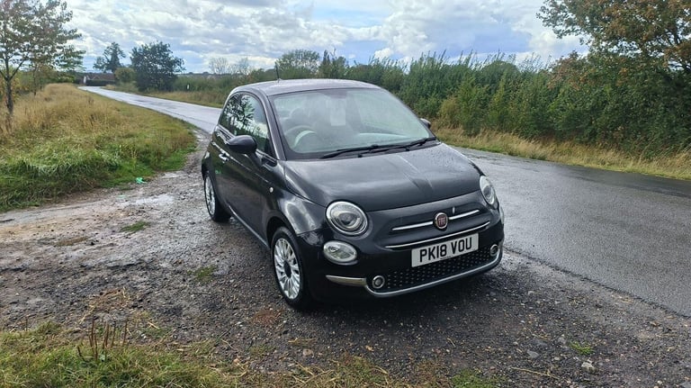 image for FIAT 500 1.2 500 Euro 6 1.2 69hp Lounge Black Manual Petrol 2018