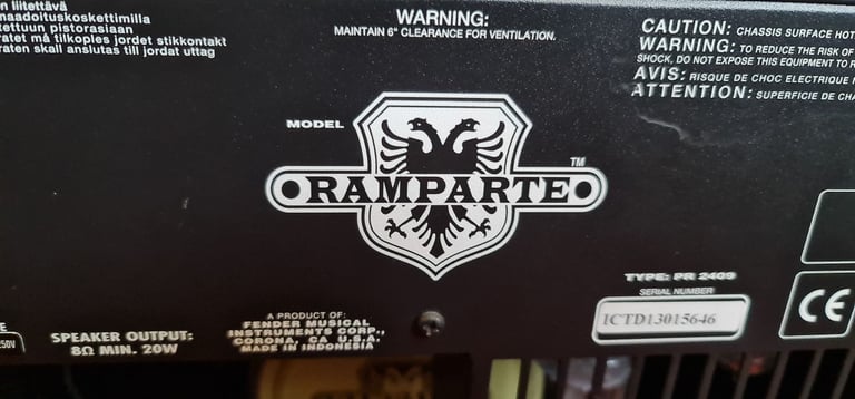 image for Fender Ramparte - Bargain