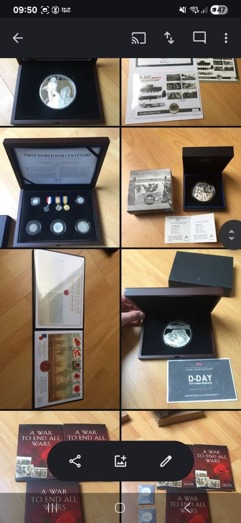 Gas bottle, VW camper, coins, medals,Brum all for sale