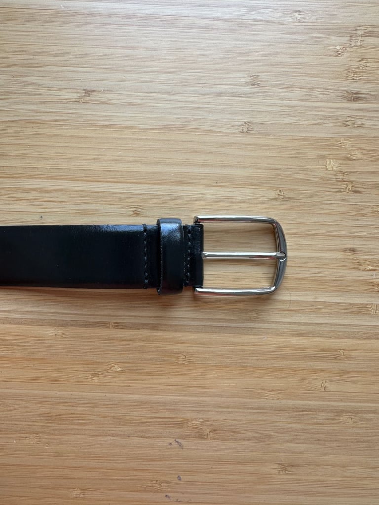 Paul Taylor genuine black leather belt