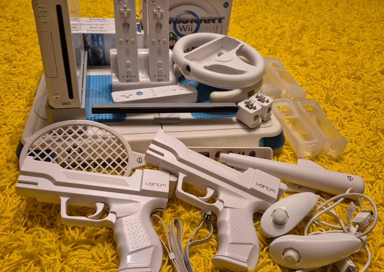 ​PREMIUM Nintendo Wii RVL-001 BIG Bundle GameCube Ports Balance Board MotionPlus