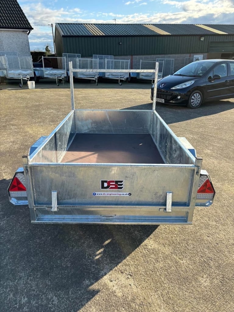 Car Trailer - 7 x 4 - Galvanised - DSE