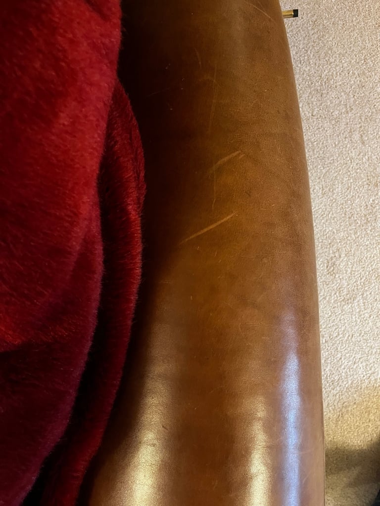 Tetrad Torino Half Leather & Half Fabric large sofa with all cushions included