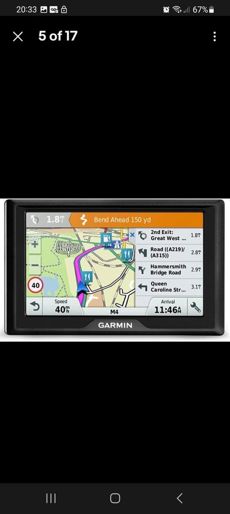 Garmin Dezl 580 LMT-S 5" Truck Sat Nav Lifetime UK & Europe Maps Traffic & Speed
