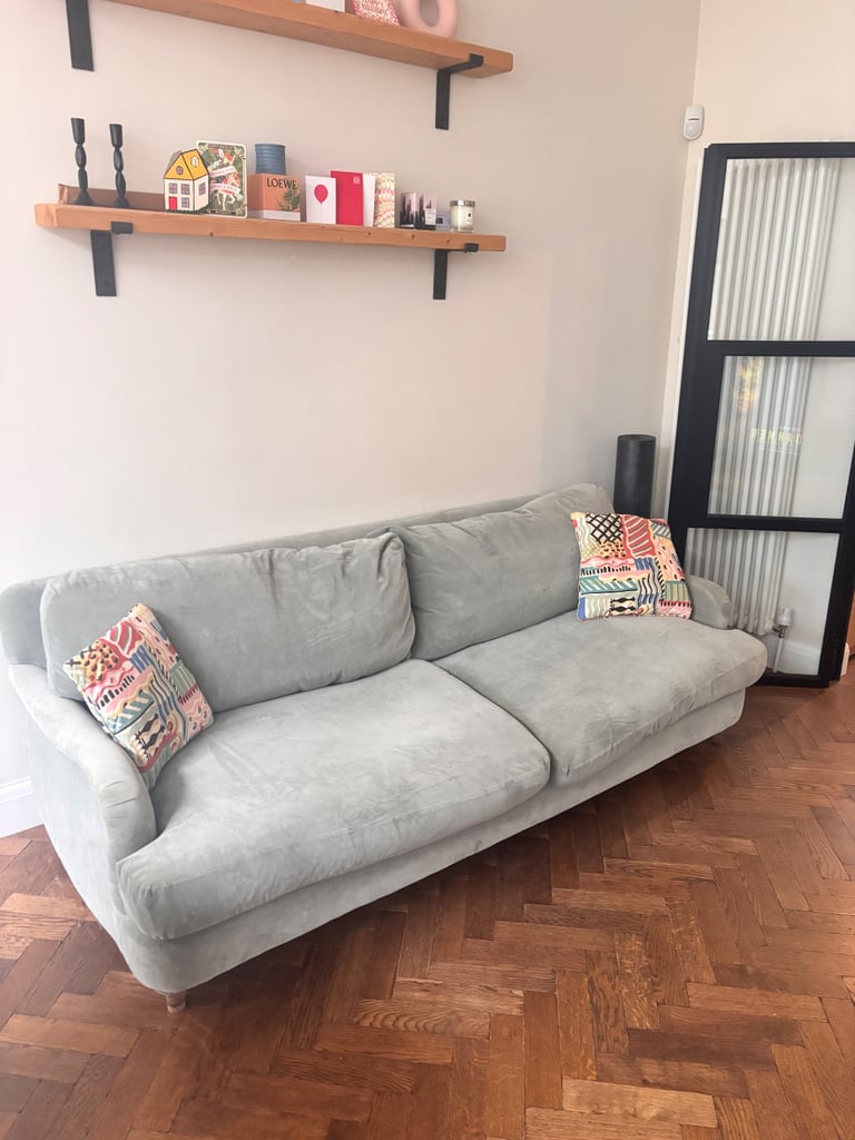 Loaf Green Velvet Sofa 
