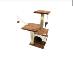Cat Tree Scratch Post Activity Centre Bed Cave Kitten - Brand New 