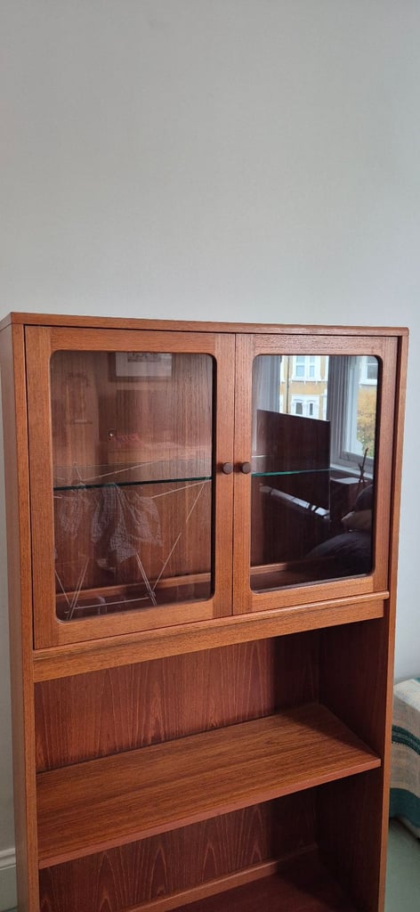 Mid-Century Style Teak Cabinet / Bookcase