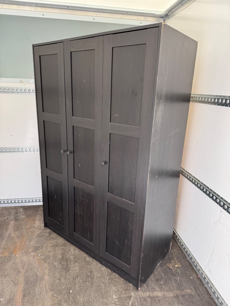 Ikea black wardrobe 