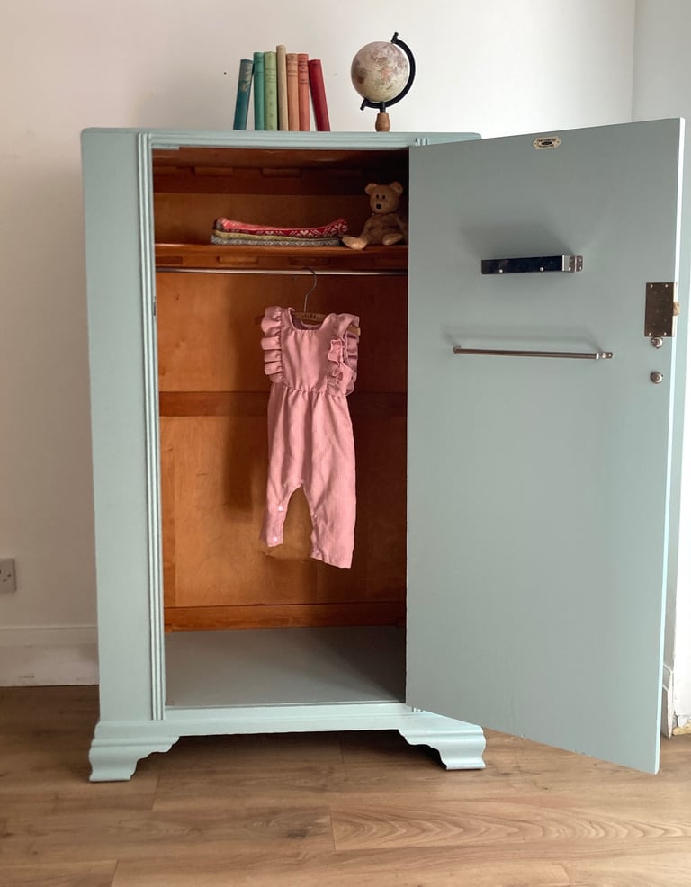 Vintage Art Deco Refurbished Children’s Wardrobe Delivery Available 