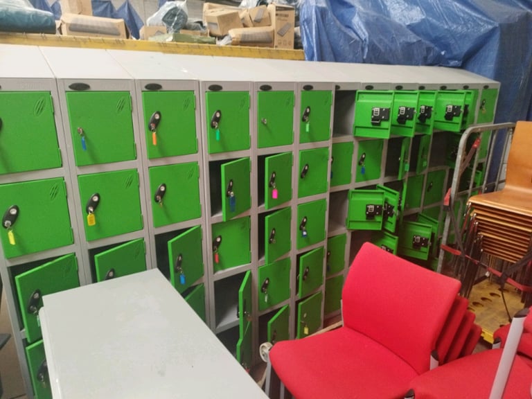 Green Multi Locker Bays - Storage 