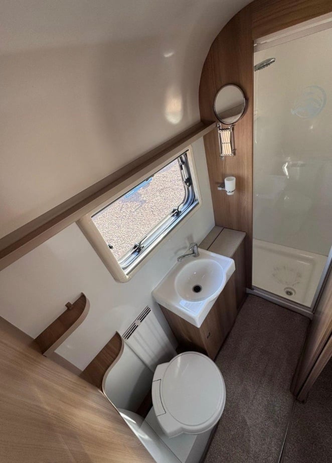 Bailey Unicorn Vigo Touring Caravan Island bed.