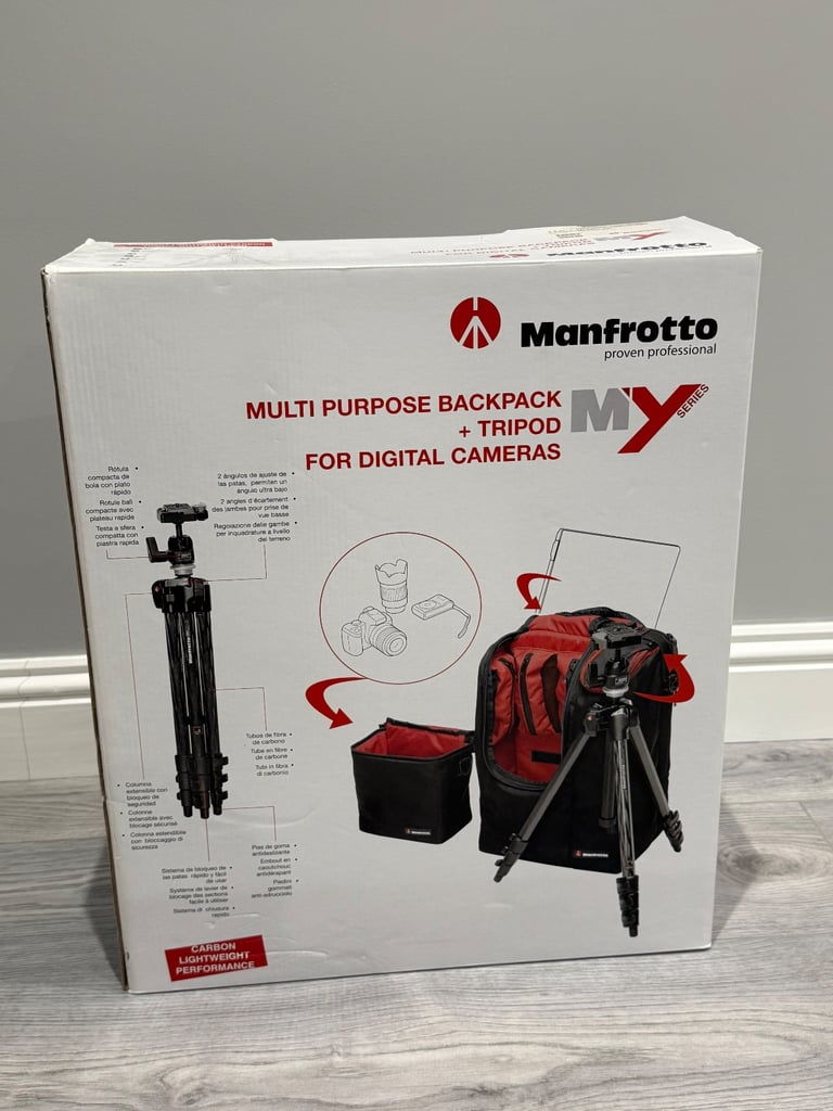 Manfrotto tripod and case