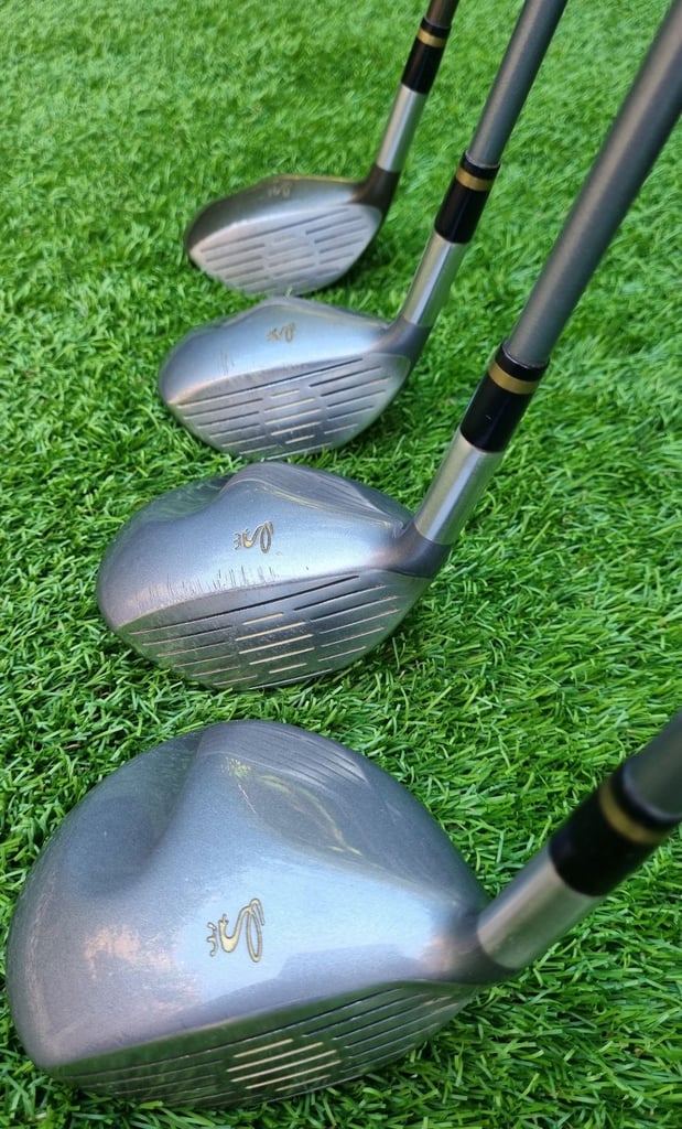 KING COBRA - OFFSET 3-SW, 1-3-5-7, Chipper wedge, putter, CALLAWAY bag, trolley & EXTRA's