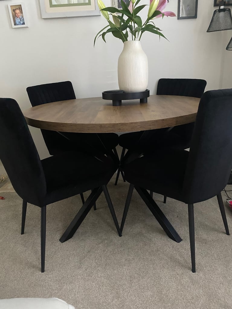 image for Table and 4 chairs 