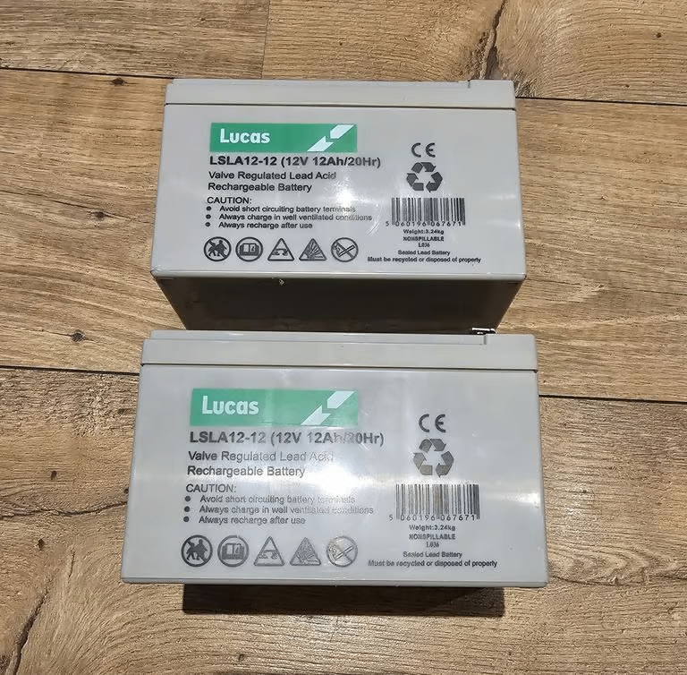 image for Lucas LSLA12-12 ( 12V 12Ah/20hr) Mobility Scooter Batteries
