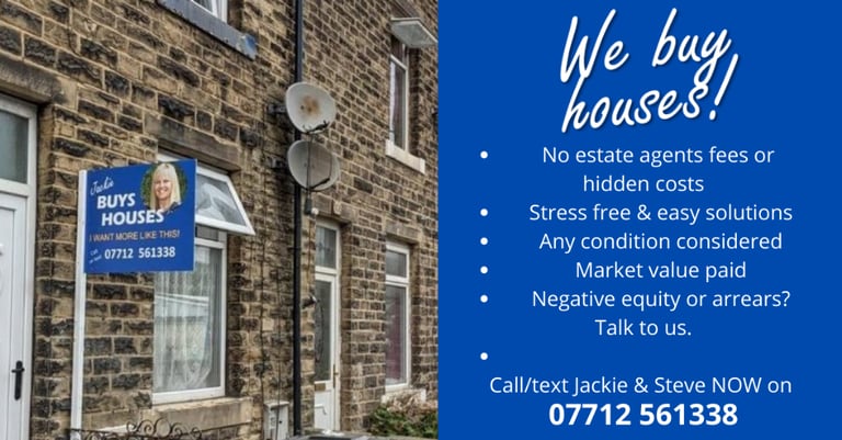Own a 2/3/4 bed terraced property in Bingley? We will buy your house!