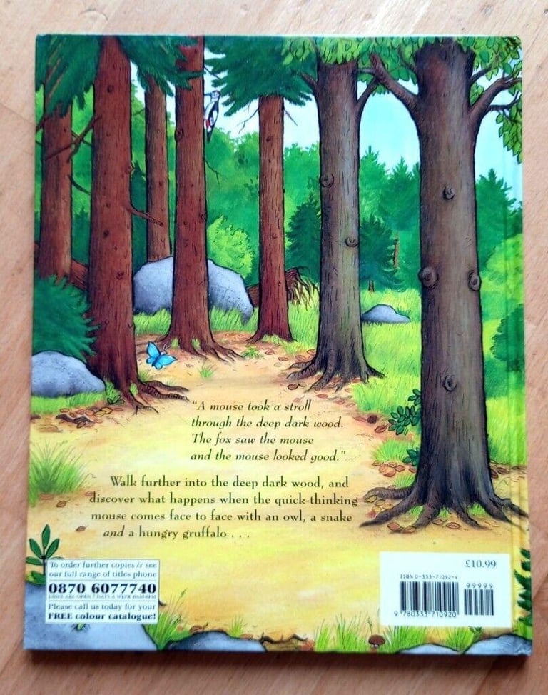 📚'The Gruffalo' hard cover kids book