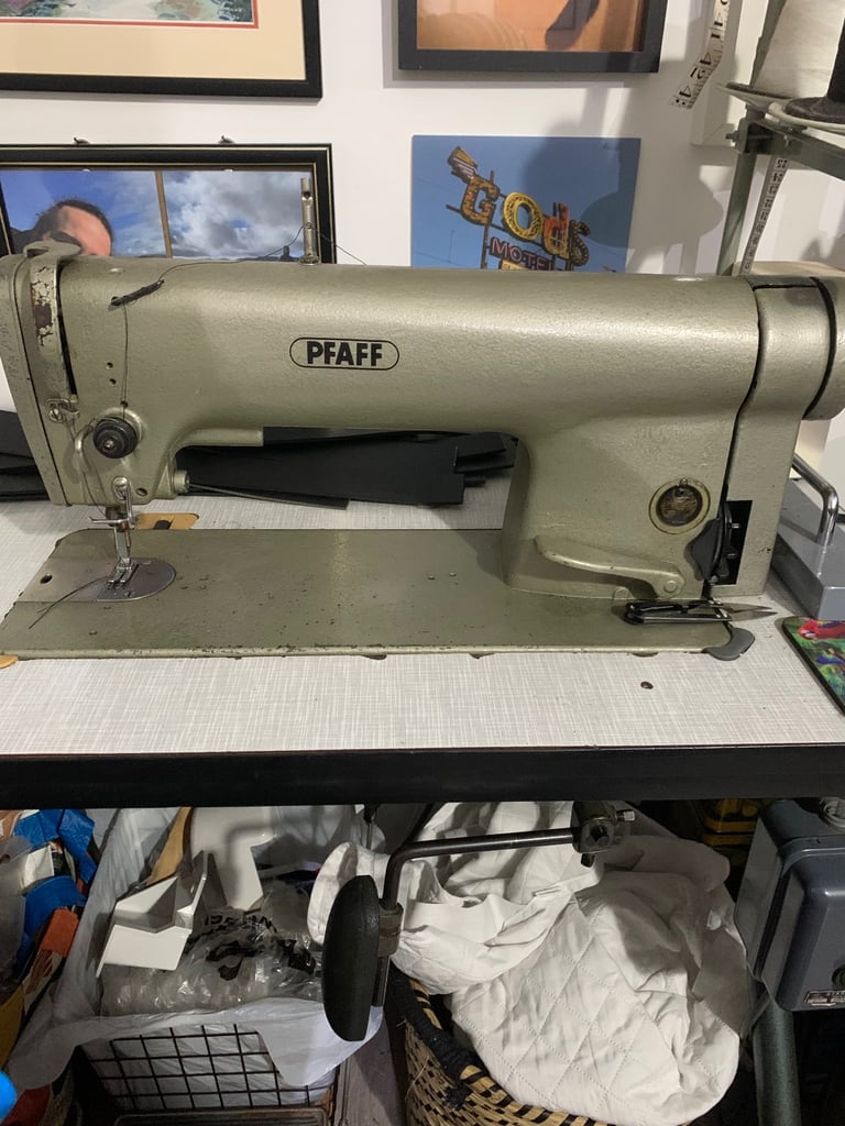 Sewing machine long arm vintage industrial flatbed 