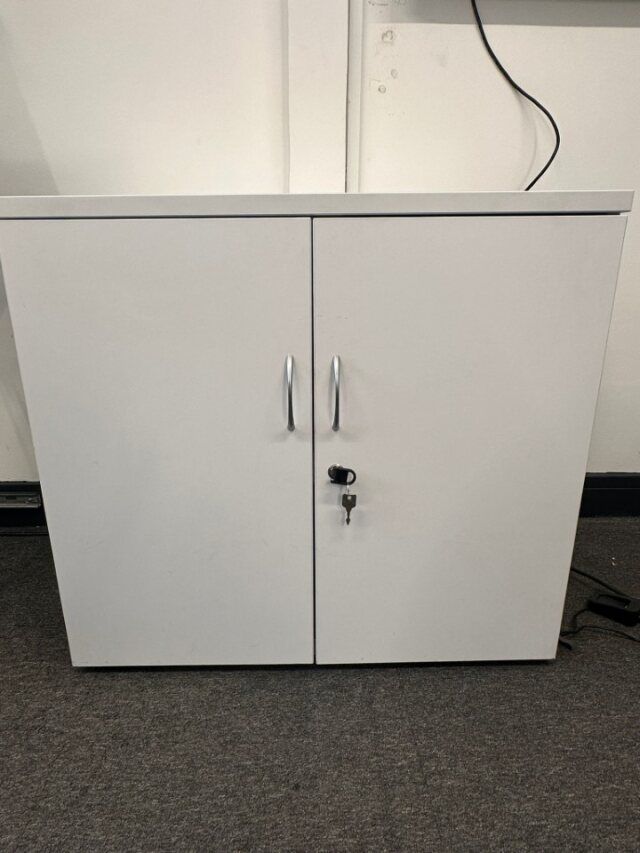 image for White Office Cupboards - 2 Available (£50 Each)