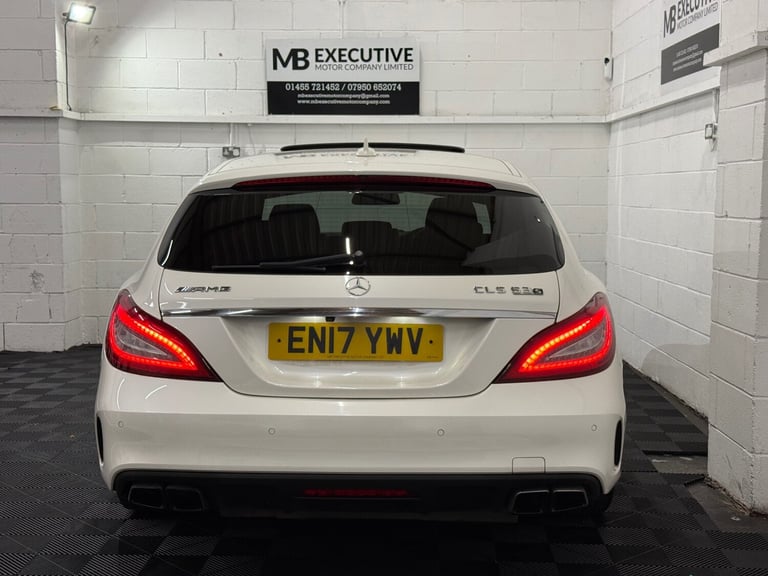 2017 17 MERCEDES BENZ CLS63 S AMG 5.5 V8 BI-TURBO 585 BHP SHOOTING BRAKE WHITE