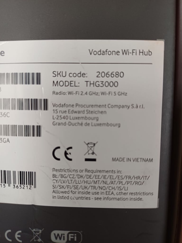 Vodaphone WIFI Hub New in sealed box