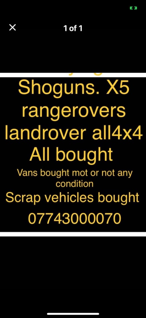 Huddersfield scrap vehicle buyer always 