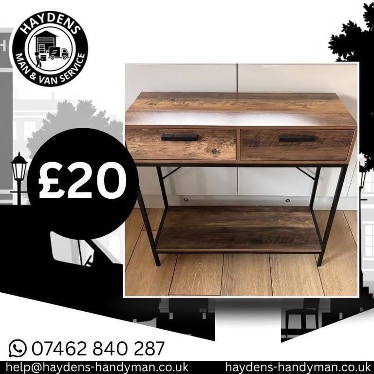 image for Dark oak console table