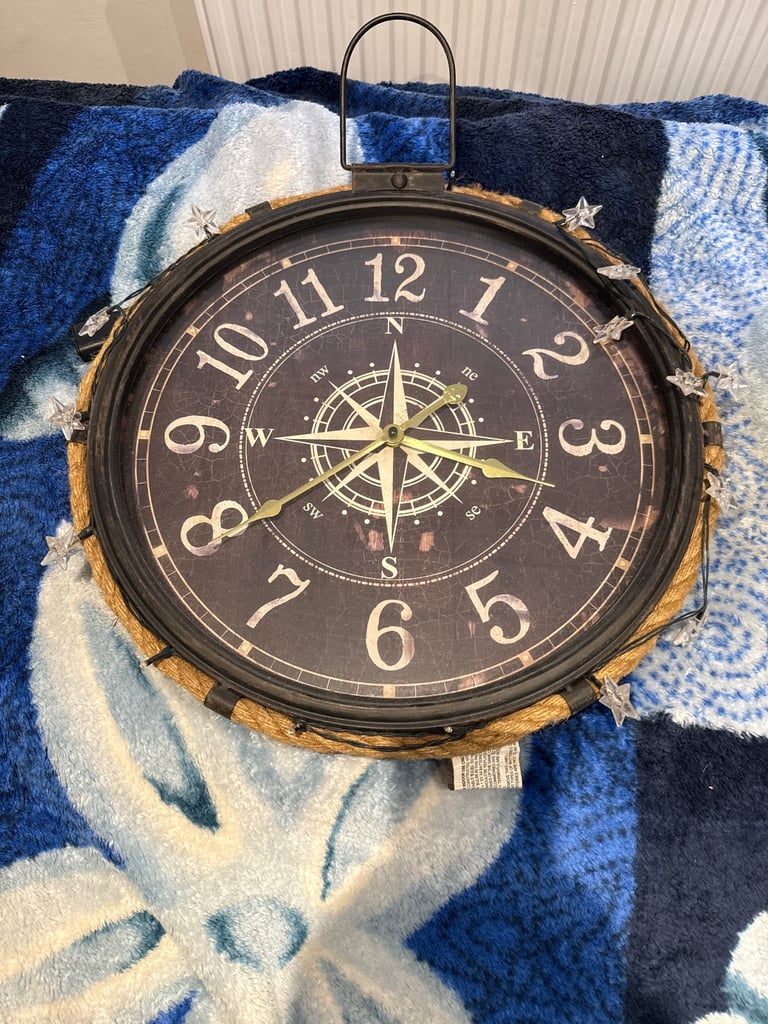 image for Beautiful large clock with LED lamps 