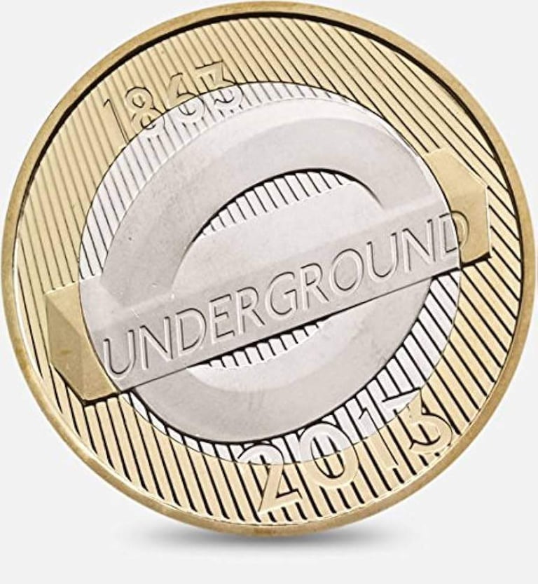 image for £2 Coin - Two Pound - London Underground Sign Roundel - 1863-2013