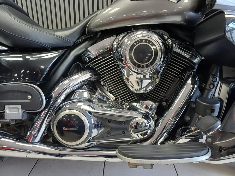2014-64 Kawasaki VN1700 Voyager custom cruiser tourer adventureb in grey, Ful...