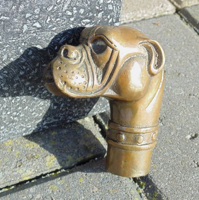 image for (#B542) metal dog animal k9 cane walking stick head (Pick up or post uk, Dy4 area)