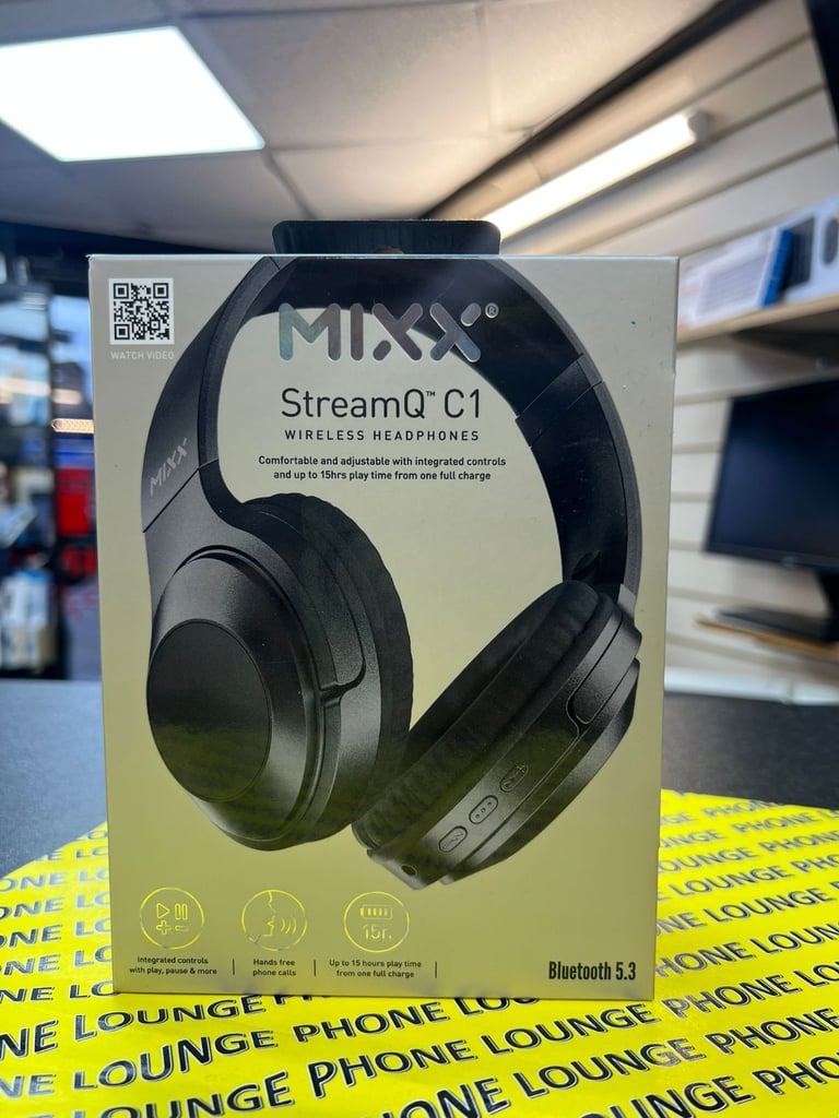 Mixx StreamQ C1 – Over-Ear Wireless Bluetooth Headphones