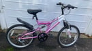 Girls mountain bike 6 speed  with stand and helmet 
