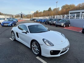 2013 63 PORSCHE CAYMAN 3.4 S MANUAL 981 325bhp in White with £6,750