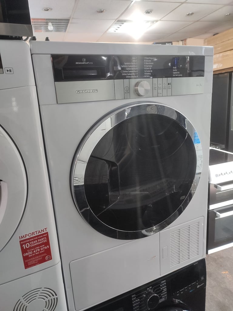 image for ➡️➡️SALE TODAY⬅️⬅️ WHITE 8KG GRUNDIG A++ ENERGY HEAT PUMP CONDENSER TUMBLE DRYER ONLY £180!!