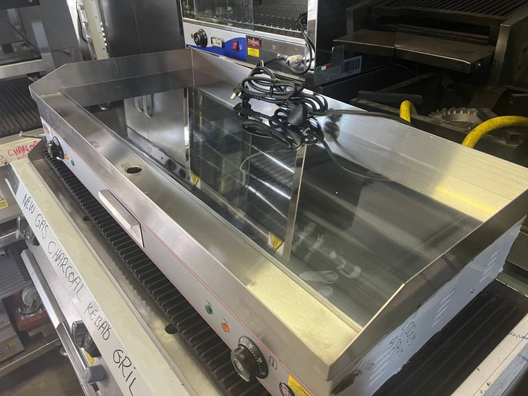 NEW ELECTRIC COMMERCIAL CATERING CHROME 1 M LONG GRILL CAFE KEBAB CHICKEN RESTAURANT 
