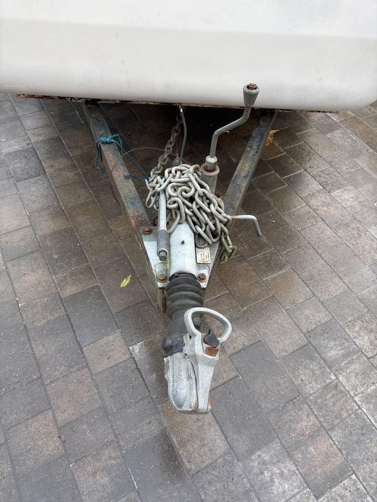 Twin axle fibreglass trailer